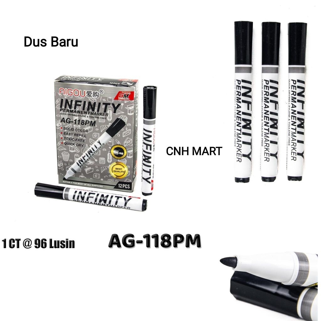 

(12)Pcs Spidol Permanet Gadjah Mada GM-118PM Harga 12 Pcs