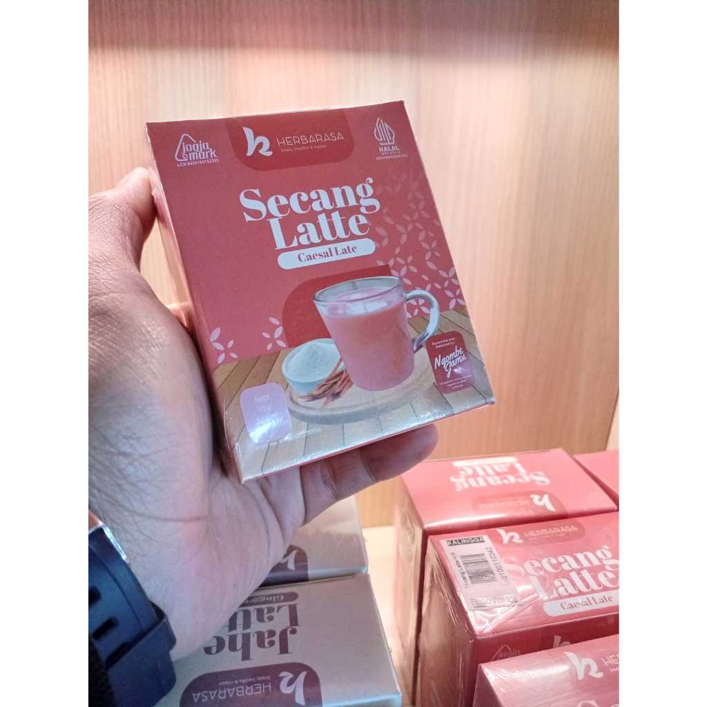 

Secang Latte | Caesal Latte | Herbarasa | Halal | Kemasan Box isi 4 Sachet