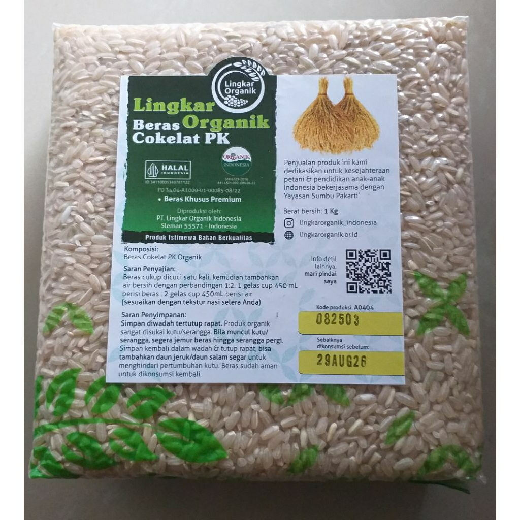 

Beras Coklat Lingkar Organik 1kg