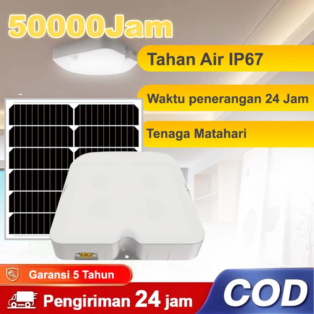 Lampu panel surya 50 Watt-IP67 /SOLAR CEILING LIGHT