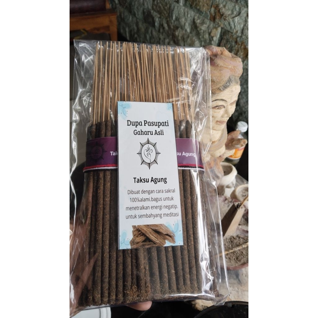 Dupa suci pasupati kayu gaharu asli bukan celupan.100% alam. isi 100 stik.baca depskripsi.
