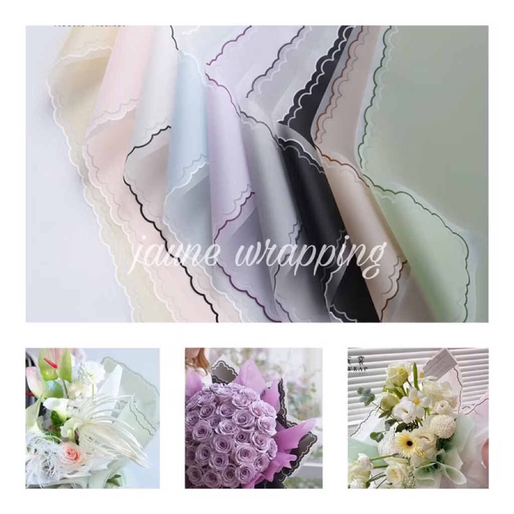 

[1PAK/20LEMBAR] JSS Kertas Awan Buket Bunga / Cloud Wrapping Paper Cellophane