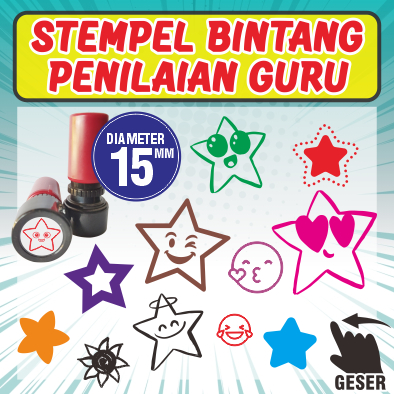 

Stempel Flash Nilai Guru – Bintang / Star Teacher Stamp Penilaian Anak TK SD PAUD
