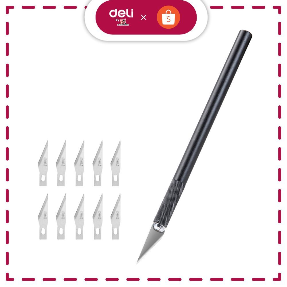 

Deli Graver / Cutter Ukir Bahan Metal, Dengan Refill 10pcs 2102