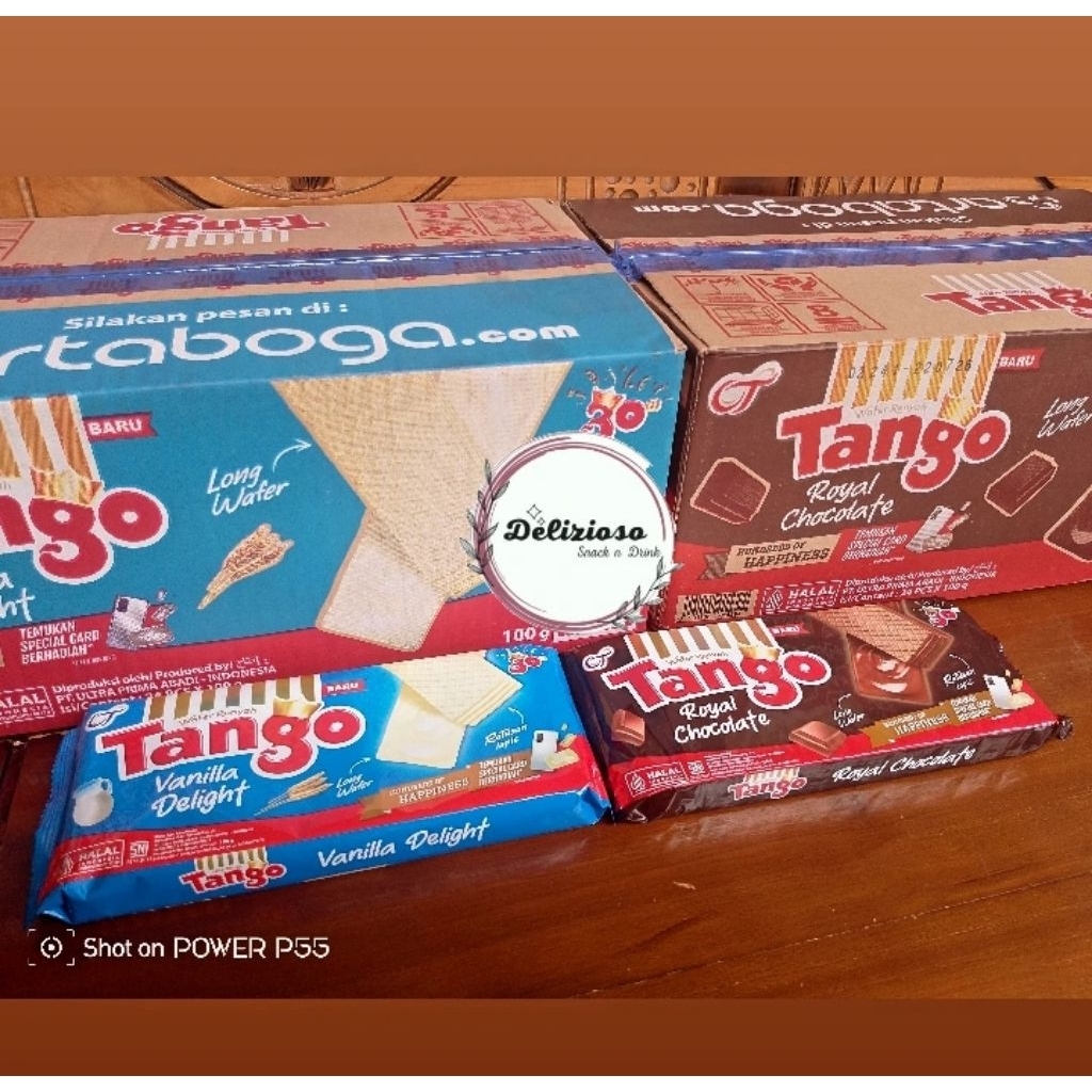 

Wafer Tango 100 gram 1 dus isi 24 pcs