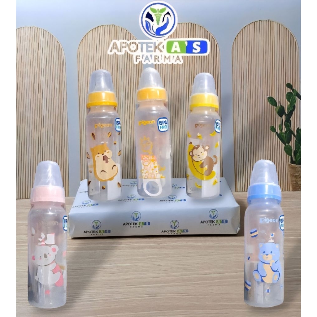 Pigeon - Botol PP RP 240ml STD MM Slim Neck Nipple L