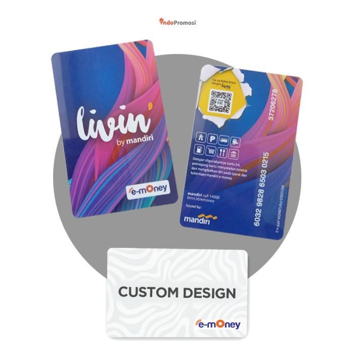 Kartu eMoney Custom | Custom e-Money | Custom Flazz | Cetak eMoney Saldo (0) - UV Print 1 sisi , 2 s