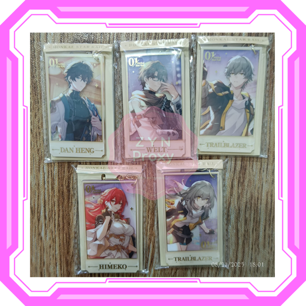 READY STOCK HONKAI STAR RAIL HSR [MIHOYO] Star Rail Anniversary Acrylic pendant