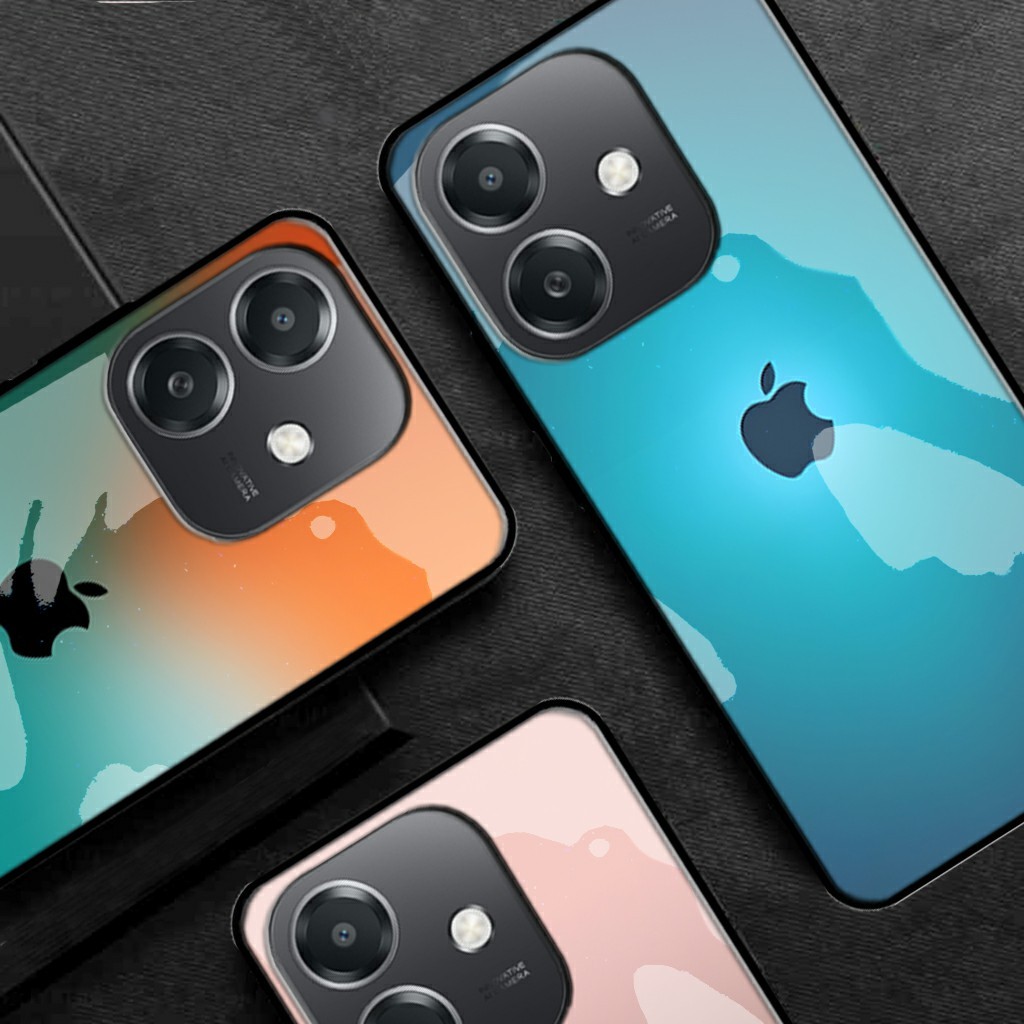 Softcase Glass Kaca Oppo A3xTerbaru 2024 [UCK39] Case Oppo A3x - Casing  Handphone Oppo A3x - Pelind