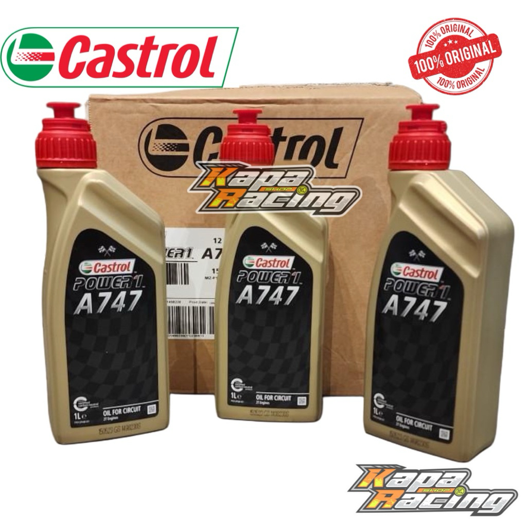 OLI SAMPING CASTROL A747 OLSAM OLI CASTROL A747 RACING SIRKUIT CAMPURAN BAHAN BAKAR 2TAK