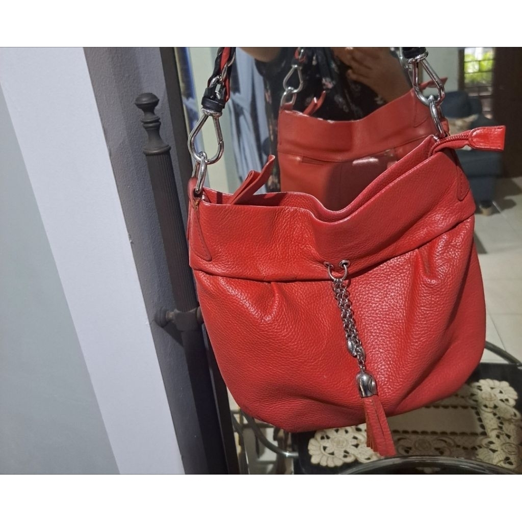 preloved tas hobo mexican / preloved tas hobo merah maroon
