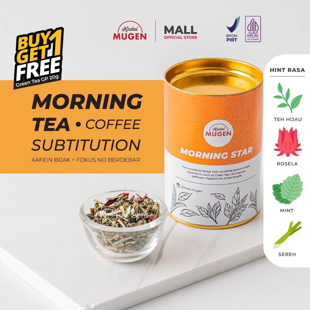 

Teh Pagi Alternatif Kopi/ Tea Blend - Morning Star Kedai Mugen 40g