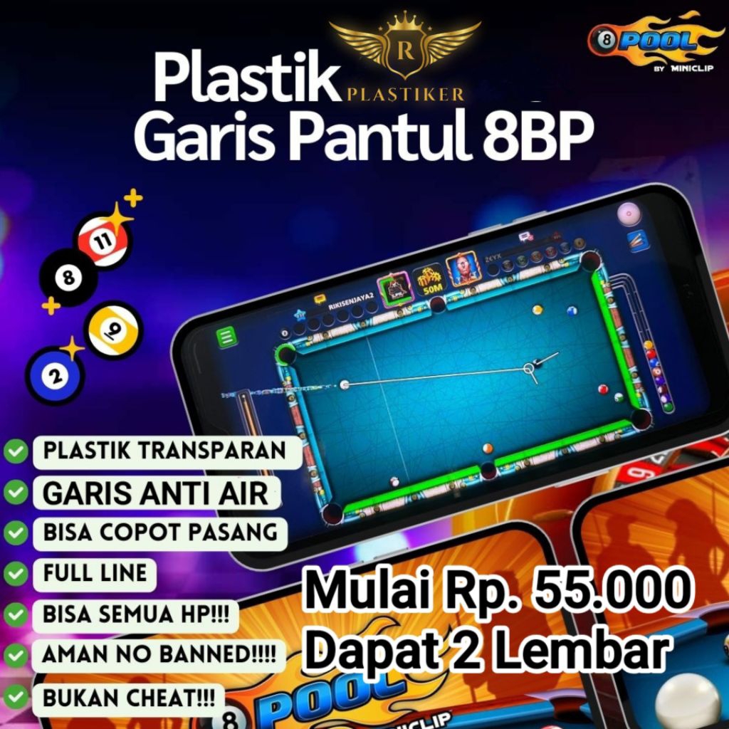 TEMPERED GLASS 8 BALL POOL