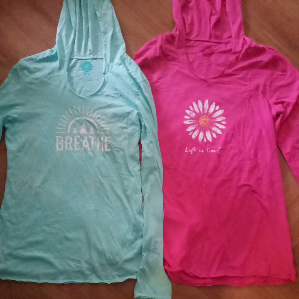 Kaos oversize hoodie Branded LIFE IS GOOD