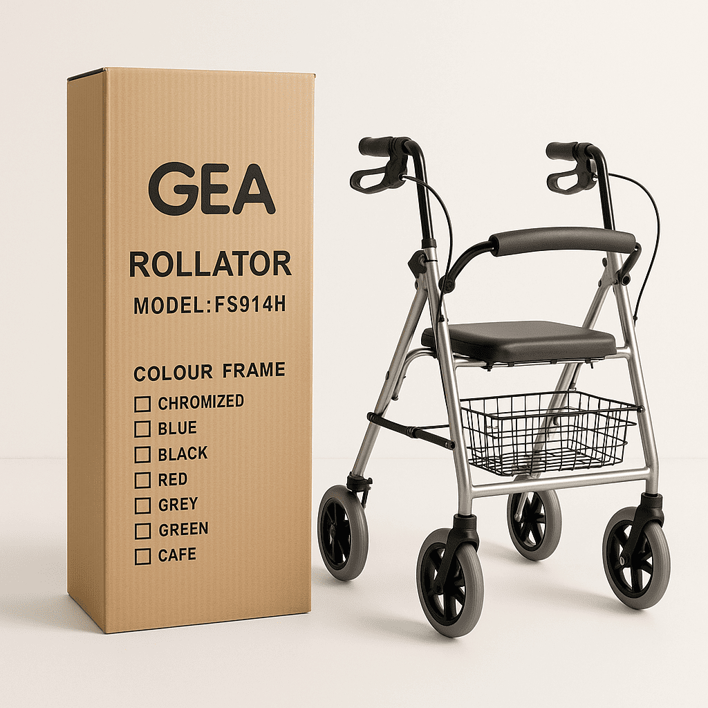 Walker Rollator Roda GEA FS 914 H FS914H Alat Bantu Jalan Beroda Walker Rollator GEA FS914H / FS 914