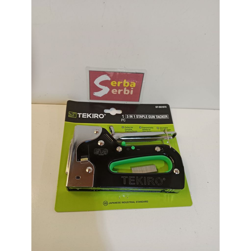 

*SG1672 TEKIRO 3IN1*Staple tangan gun tacker Tekiro