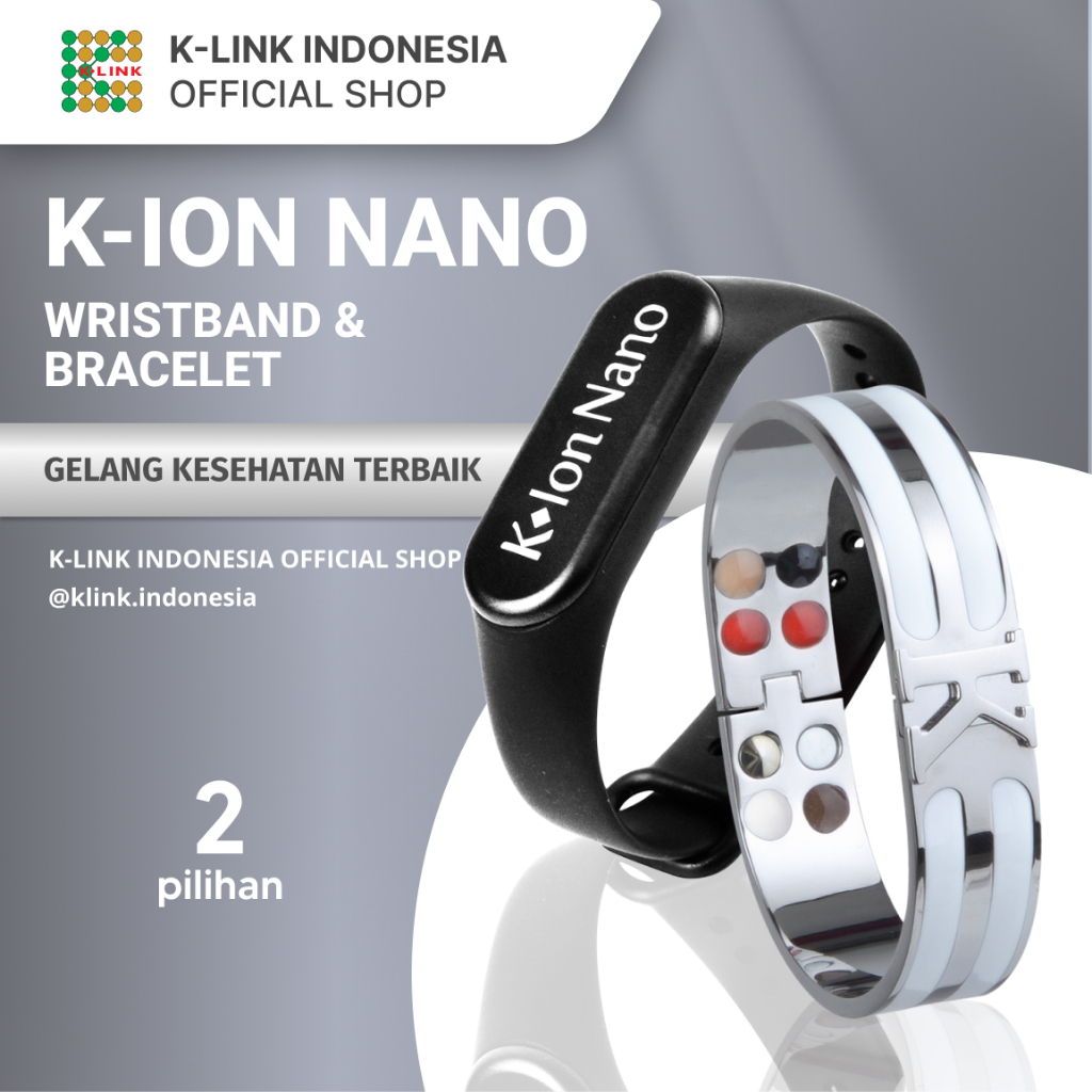 Gelang K-Ion Nano Bracelet & Wristband Original K Link Indonesia Official Shop