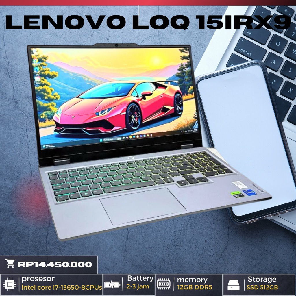 LAPTOP GAMING LENOVO 15iRx9