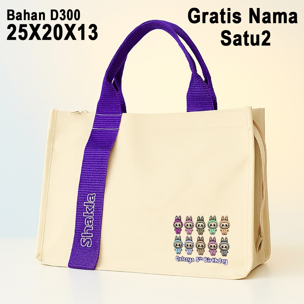 

[Resleting] Tas Hampers Bingkisan Ulang Tahun Anak Custom Nama Bahan D300