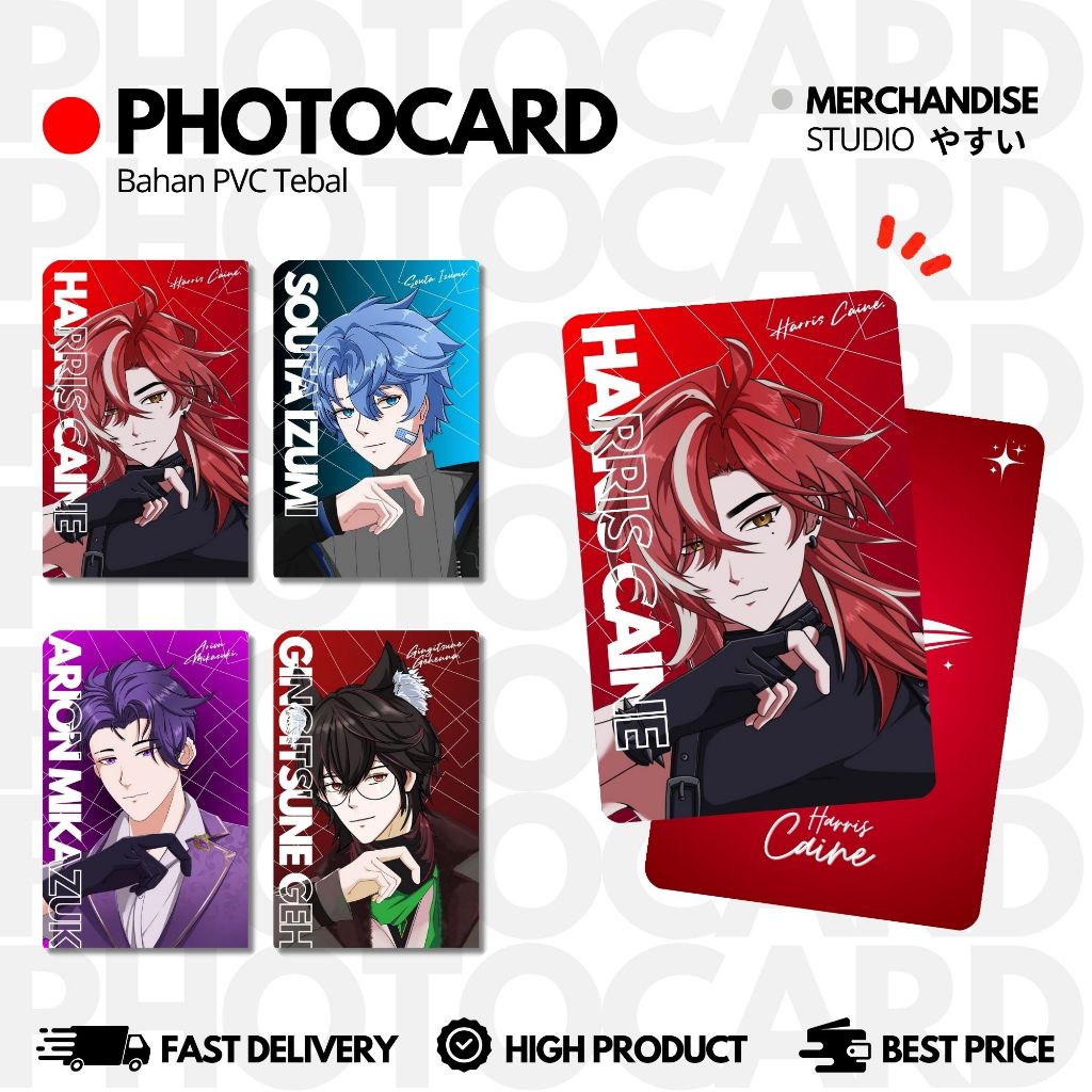 OZM2 - PHOTOCARD 2 SISI LAMINATING HOLOGRAM - LOMO CARD - PHOTO HARRIS ARION GIN SOUTA - CUSTOM FOTO