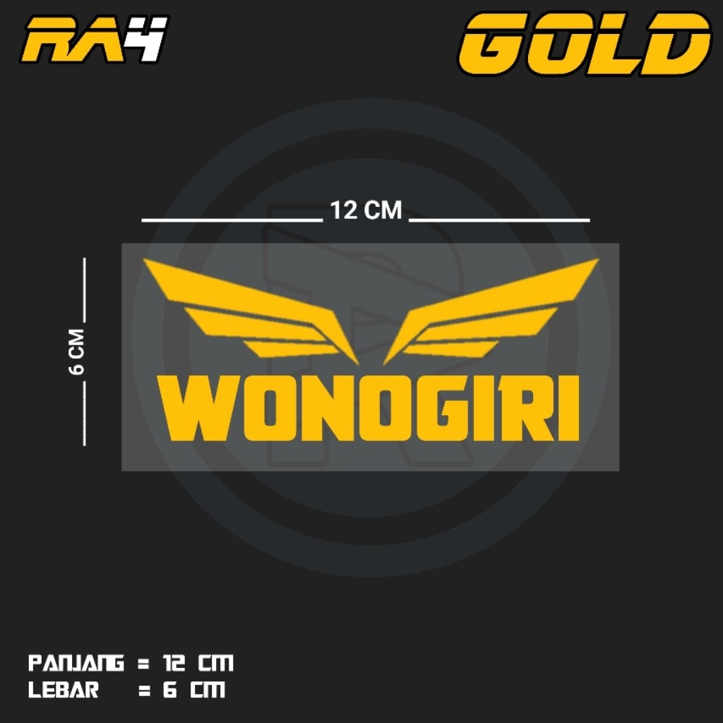 STIKER CUTTING TULISAN WONOGIRI | RA4 JTG