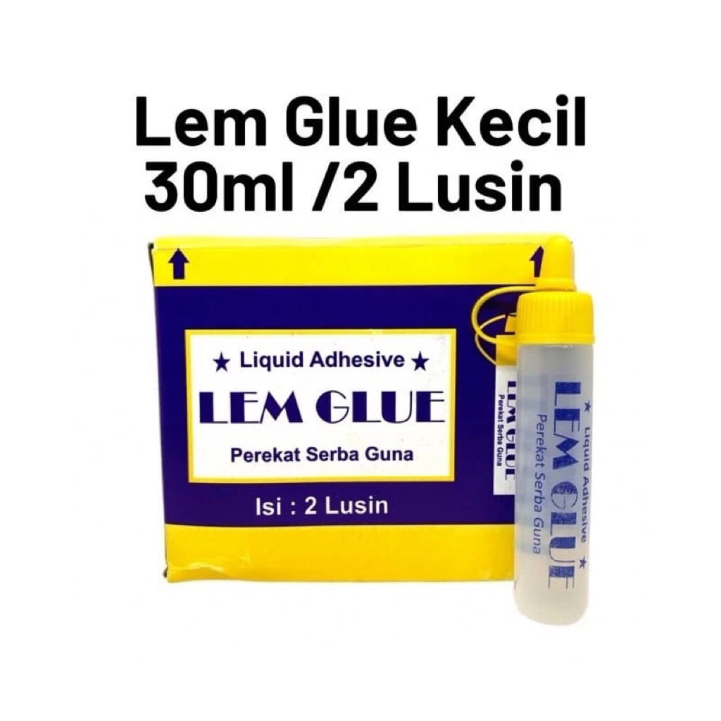 

LEM GLUE BOTOL HARGA PER BOX ( 2 LUSIN )