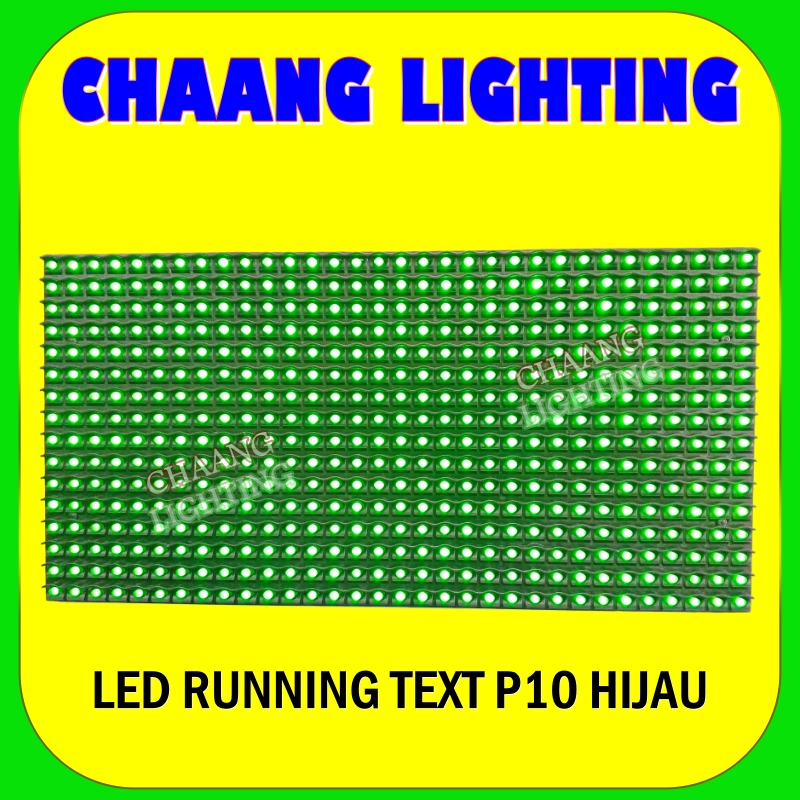 LED JAM SOLAT LED P10 HIJAU INDOOR LED MODUL P10 INDOOR HIJAU LED RUNNING TEXT P10 GREEN SUPER BRIGH
