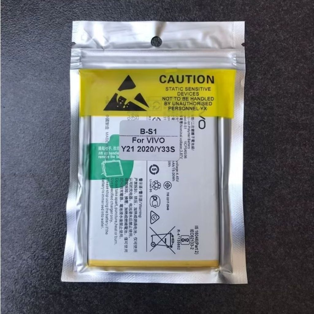 Batre Baterai HP VIVO Y21 2021 / VIVO V2111 ORIGINAL 100% Model Battery Batrei B-S1 BS1