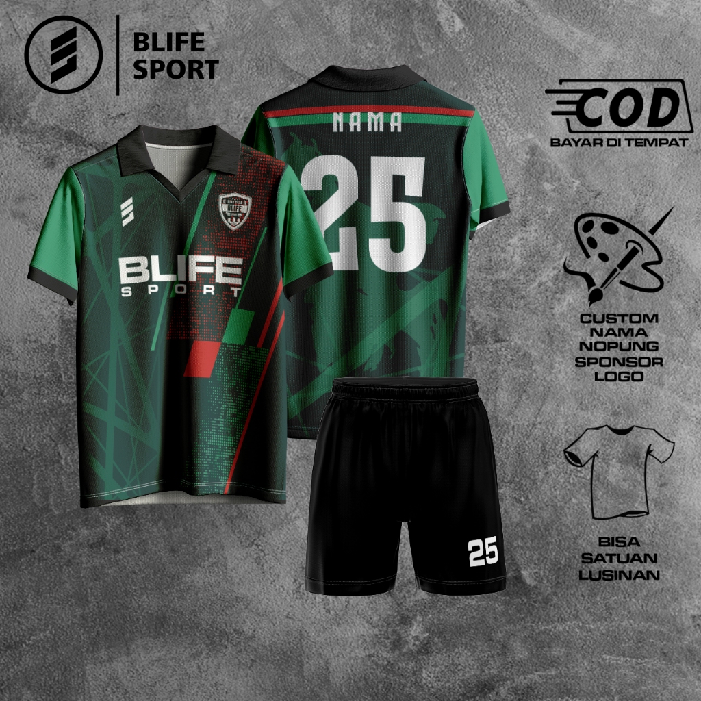 [ COD BISA SATUAN ] JERSEY FUTSAL/BOLA CUSTOM FULL PRINTING
