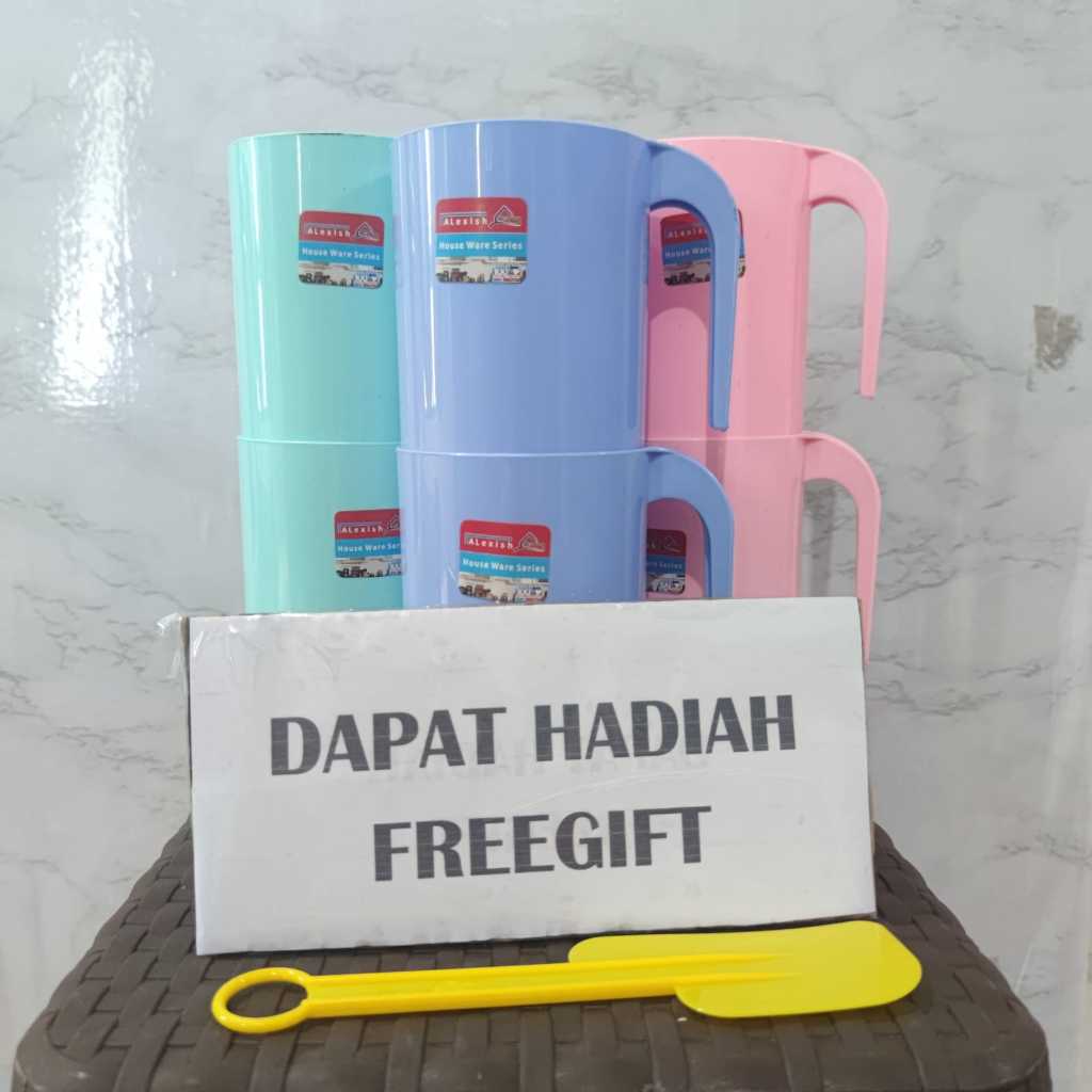 MURAH BANGET  6 pcsGelas Plastik / Gelas Es / Gelas Plastik Es / Mug Tebal / Gelas Minum By FAEYZA M