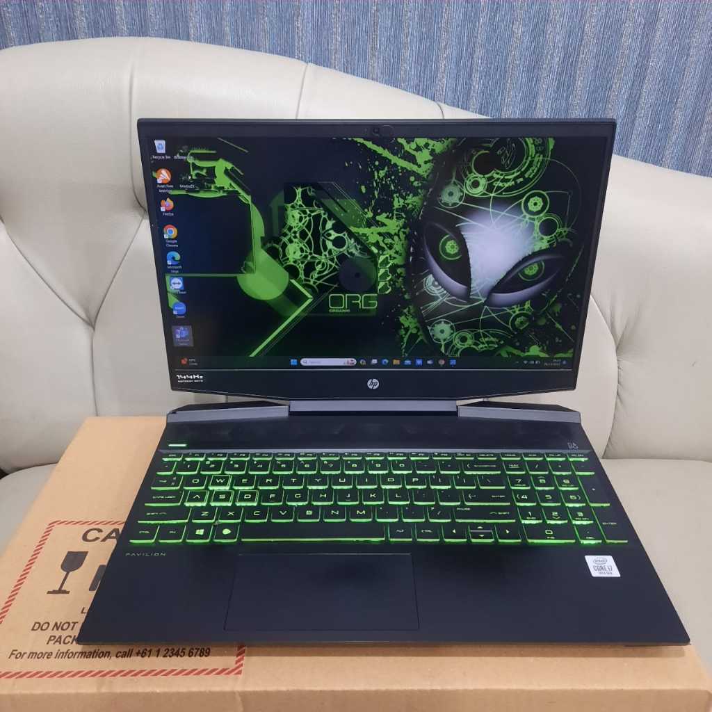 LAPTOP SECOND,Laptop Gaming Hp Pavilion 15 - dk0141TX, Intel Core I7- 10750H, Gen 10Th, #Dualvga, Ra