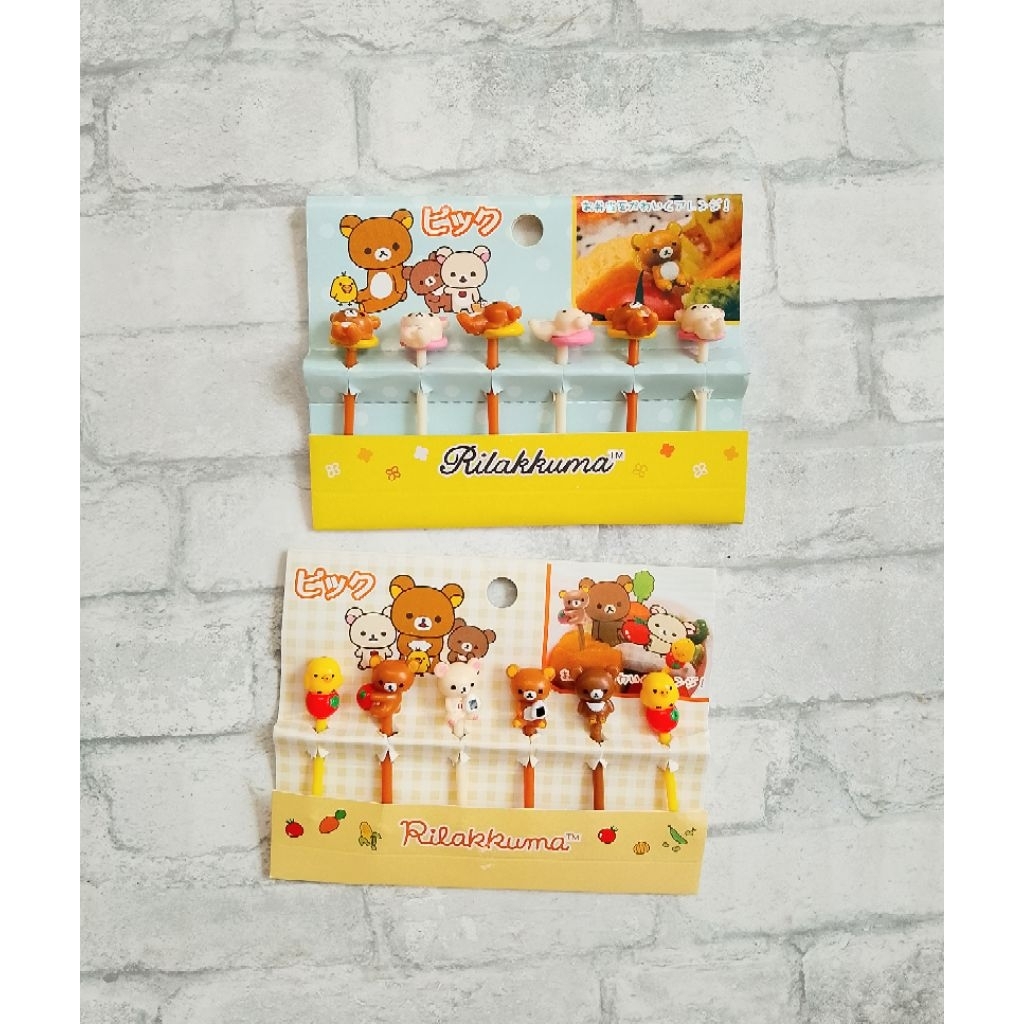 Rilakkuma Food Picks Tusben Japan Rareee