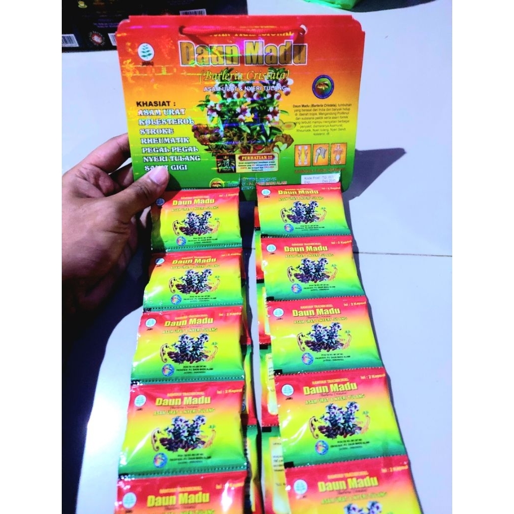 Daun Madu Kapsul Asam Urat Pegalinu Original
