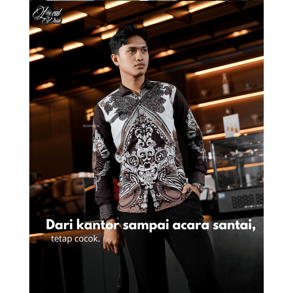 MENSBATIK - Rekta bhadraka - Batik slimfit lengan panjang - Simbol Keindahan & Kekuatan yang Berkela