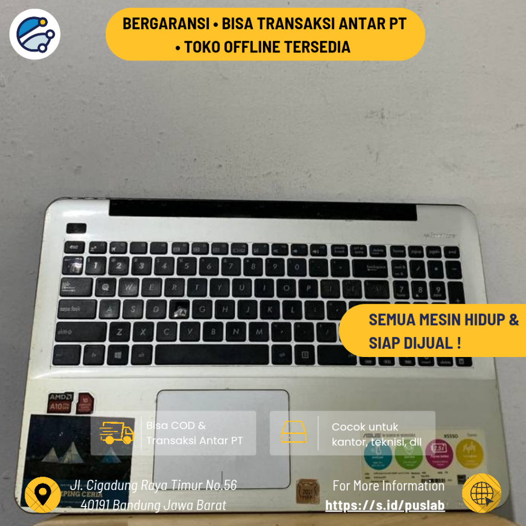 Baterai Laptop / Battery Laptop / Batre Laptop / Accu Laptop / Lithium Battery Pack / Li-ion Battery