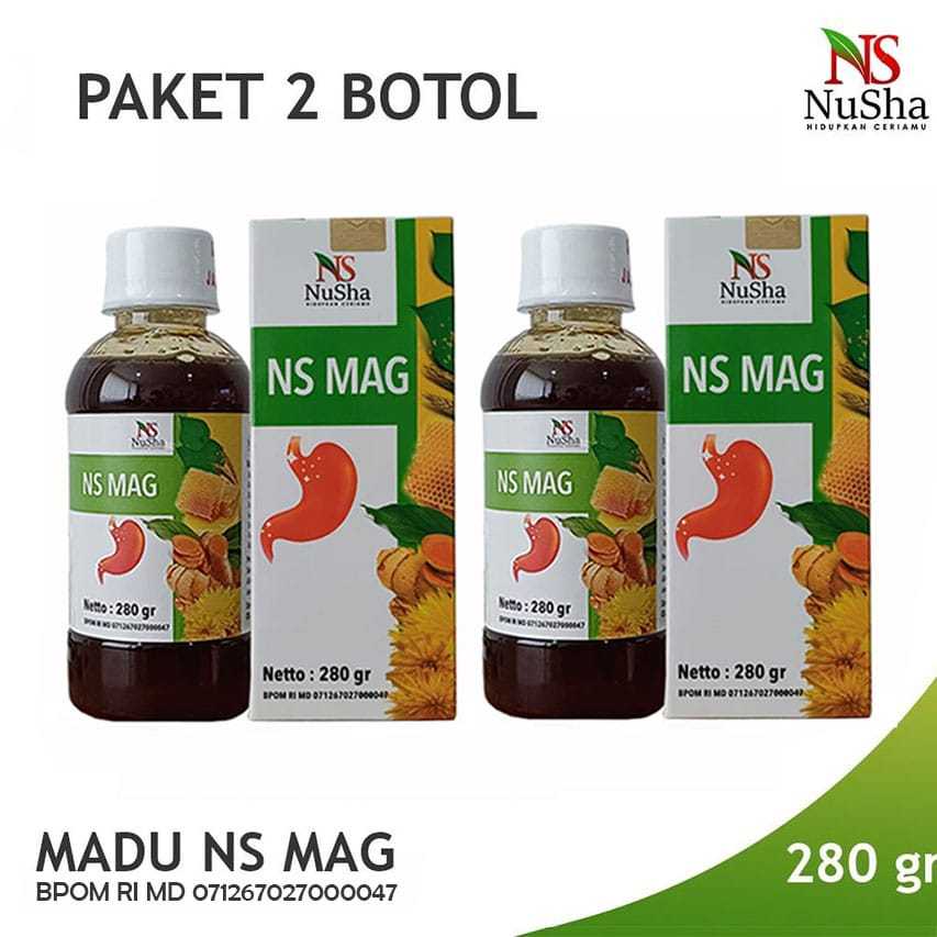 Paket 2 Botol Ns Mag Gratis VCO Nusha 250ml