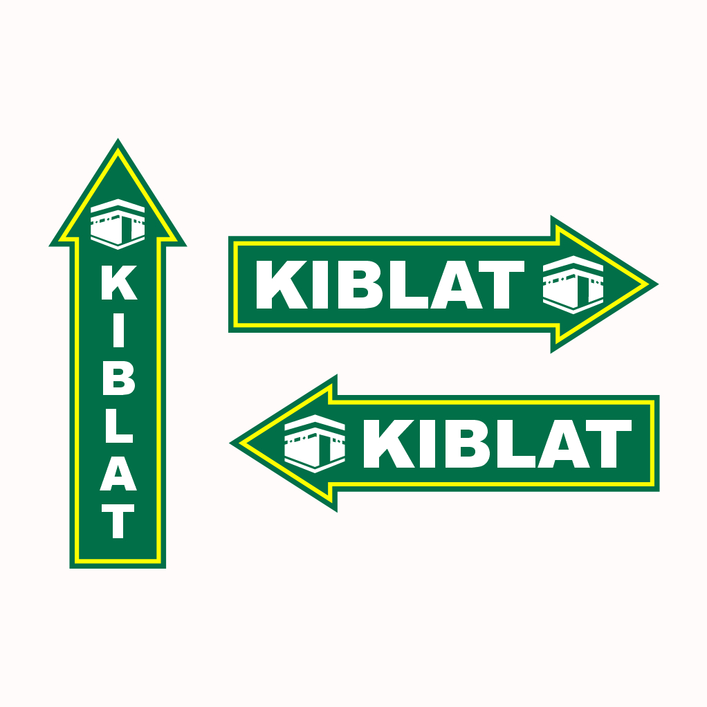 

KARIMIKA Papan Akrilik PETUNJUK ARAH KIBLAT ANAK PANAH