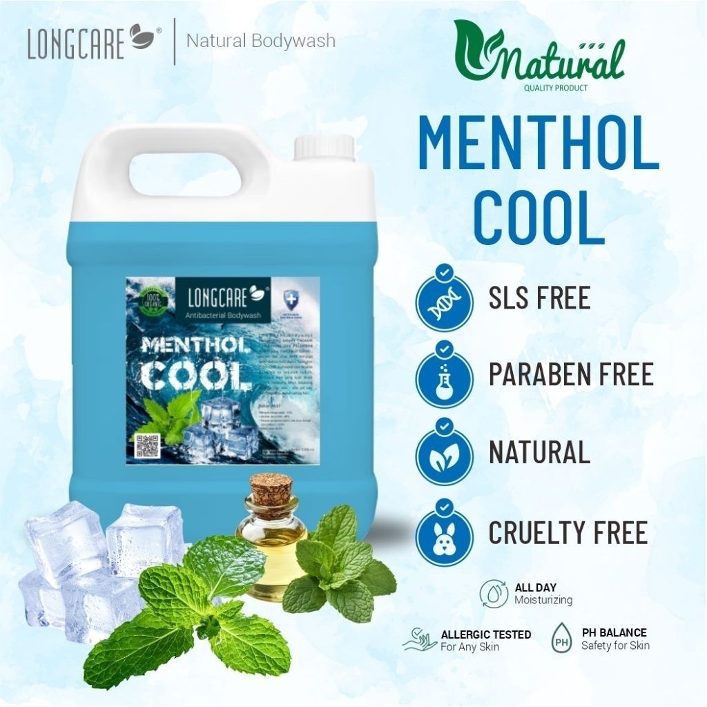 Longcare Sabun Mandi Cair Menthol Cool 1000ml