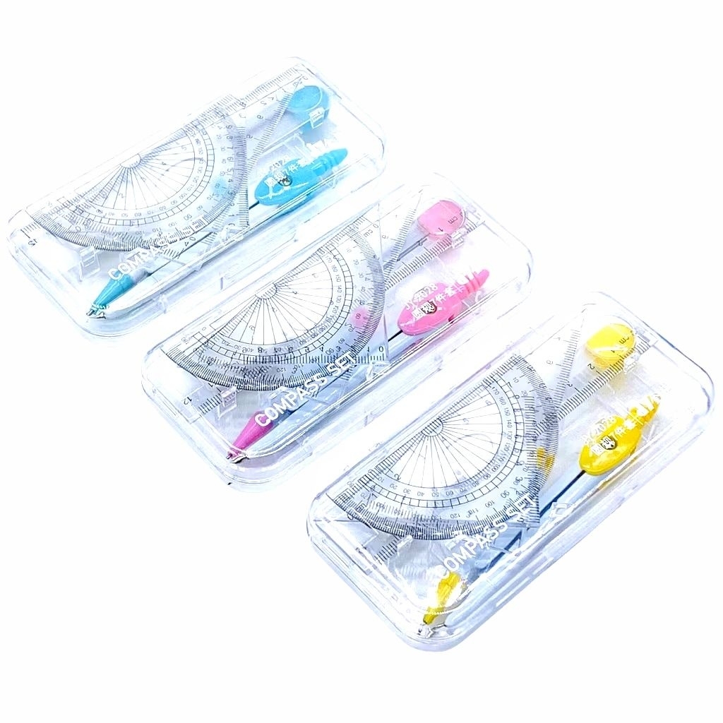 

Jangka Set 7 Pcs JY-2028 + Pensil Mekanik & Penggaris | Math Compass Set Sekolah