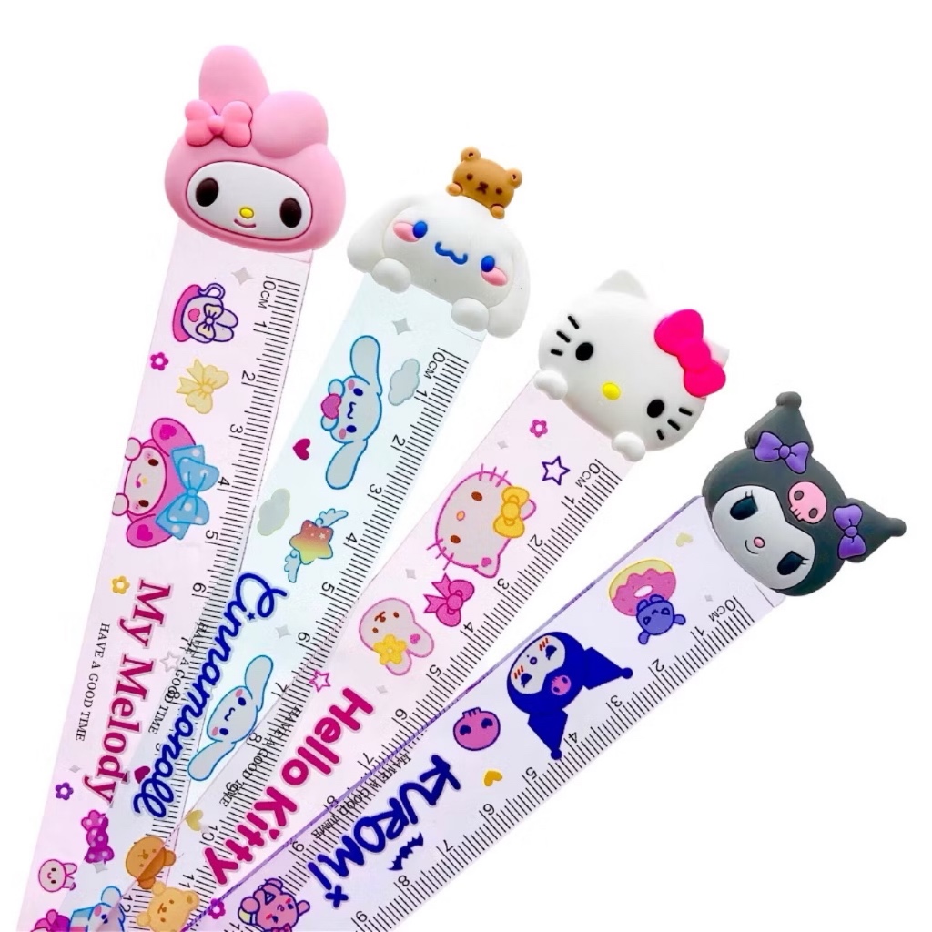

Penggaris 15 cm Anak Sekolah 3D Kepala Melody Cinnamoroll Kitty Kuromi Lucu Gemas