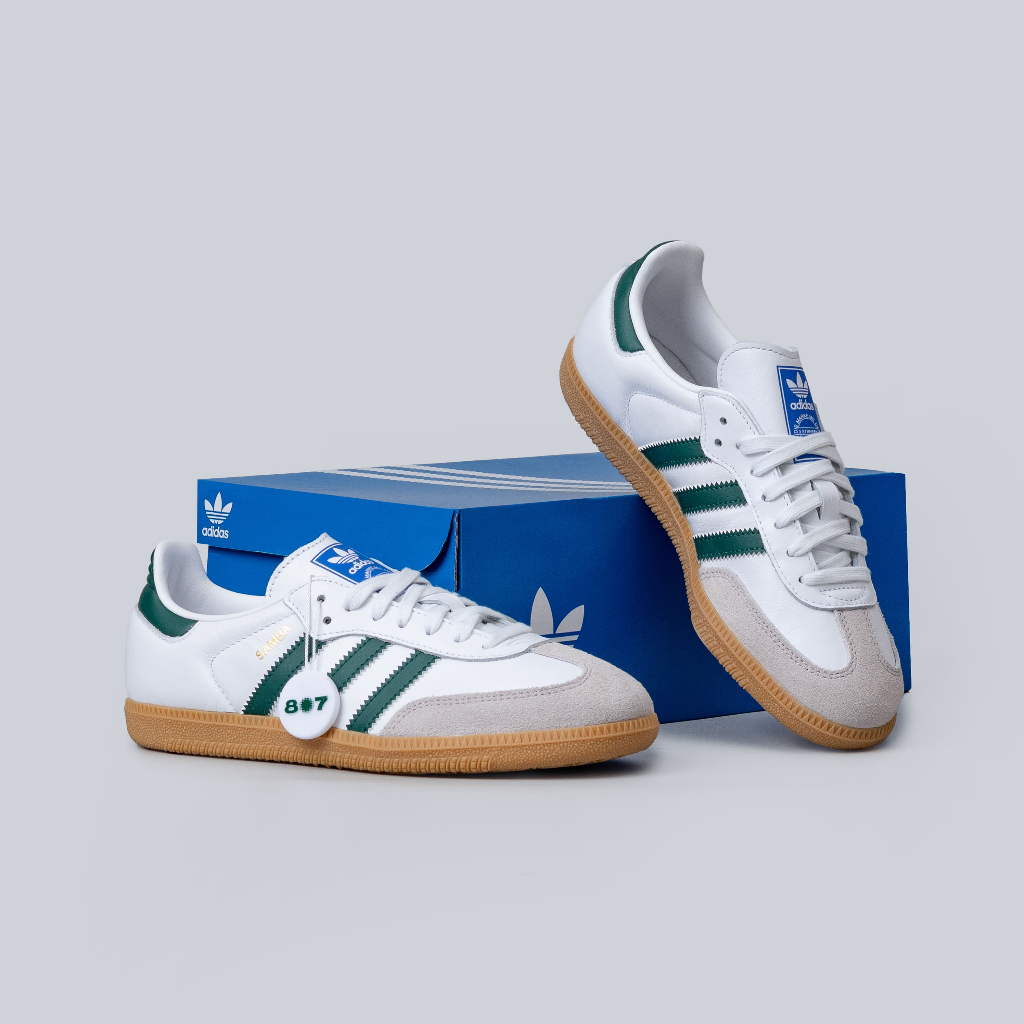 Adidas Samba White Collegiate Green Gum