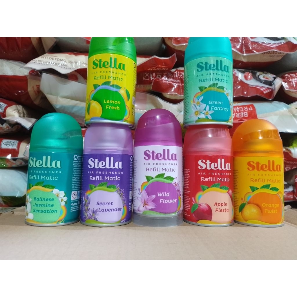 Stella Refill Matic Pengharum Ruangan 160ml / Isi Ulang Stella Matic Pengharum Ruangan