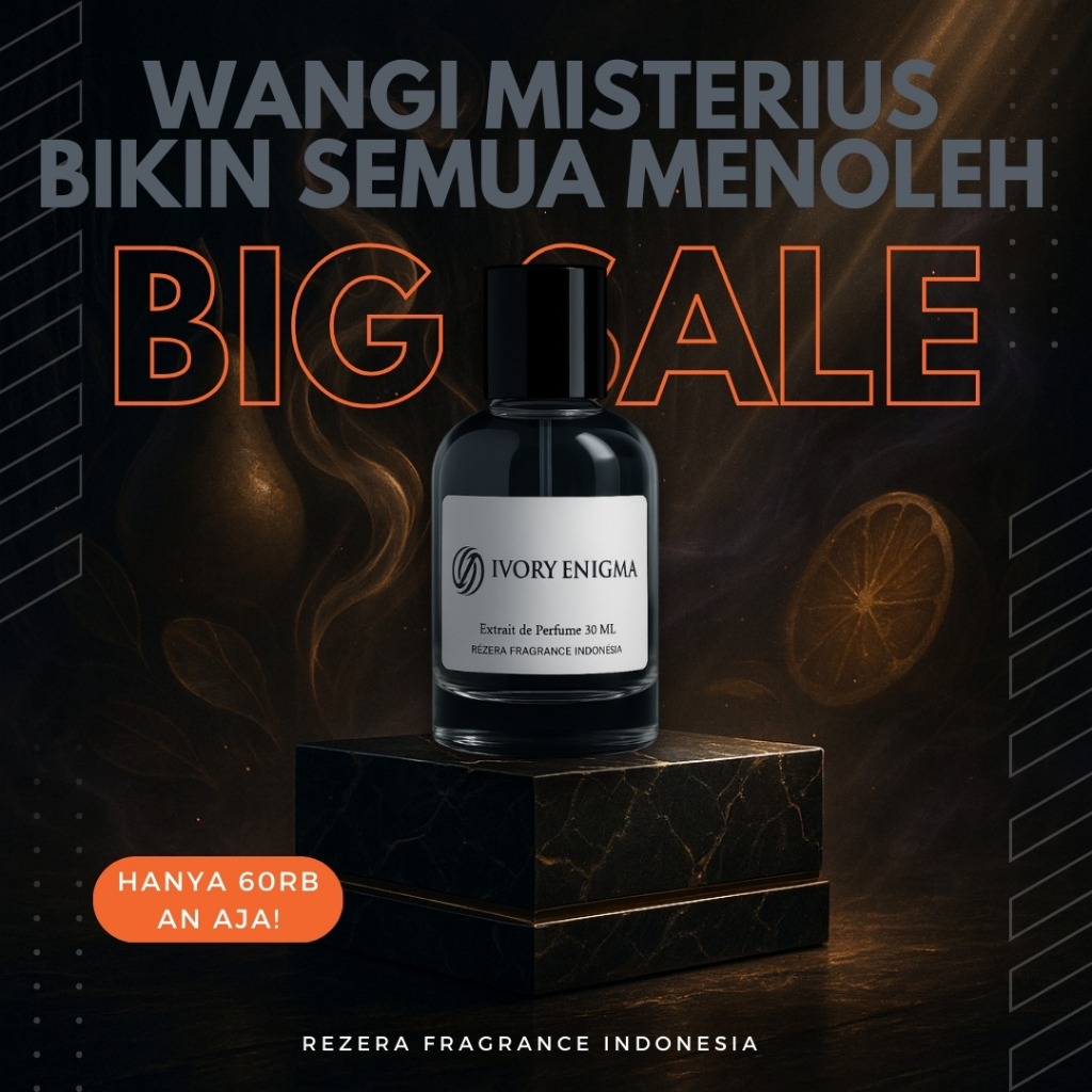 Rezera Parfum Ivory Enigma - Extrait De Parfum - Parfum Pria Wanita Wangi Tahan Lama (Unisex) Parfum