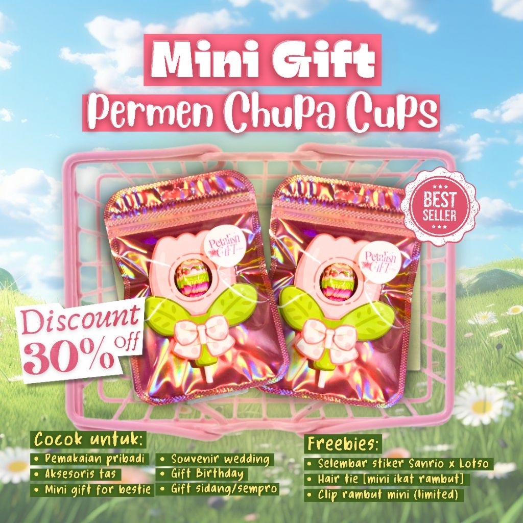 

[MINI GIFT - PAKET 40 PCS] PERMEN CHUPA CHUPS | TERMURAH DI SHOPEE DAN AESTHETIC DENGAN ZIP HOLOGRAM | UNTUK PRIBADI, GIFT BIRTHDAY, BESTIE, WISUDA, HADIAH, GIFT MABA, GIFT KATING, GIFT KAKEL, GIFT DEKEL, SIDANG, SEMPRO, SOUVERNIR WEDDING