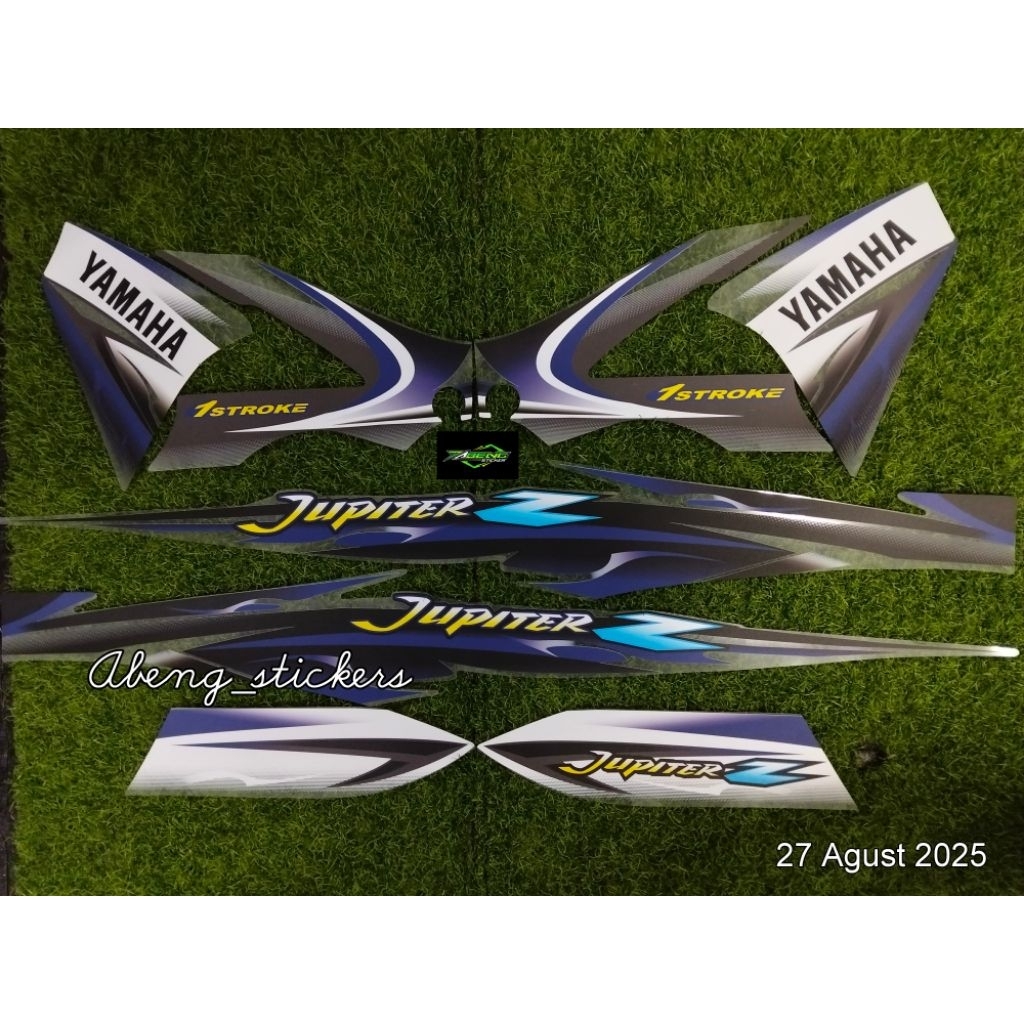 STRIPING STICKER TRANSPARAN JUPITER Z 2005 DESAIN ORI