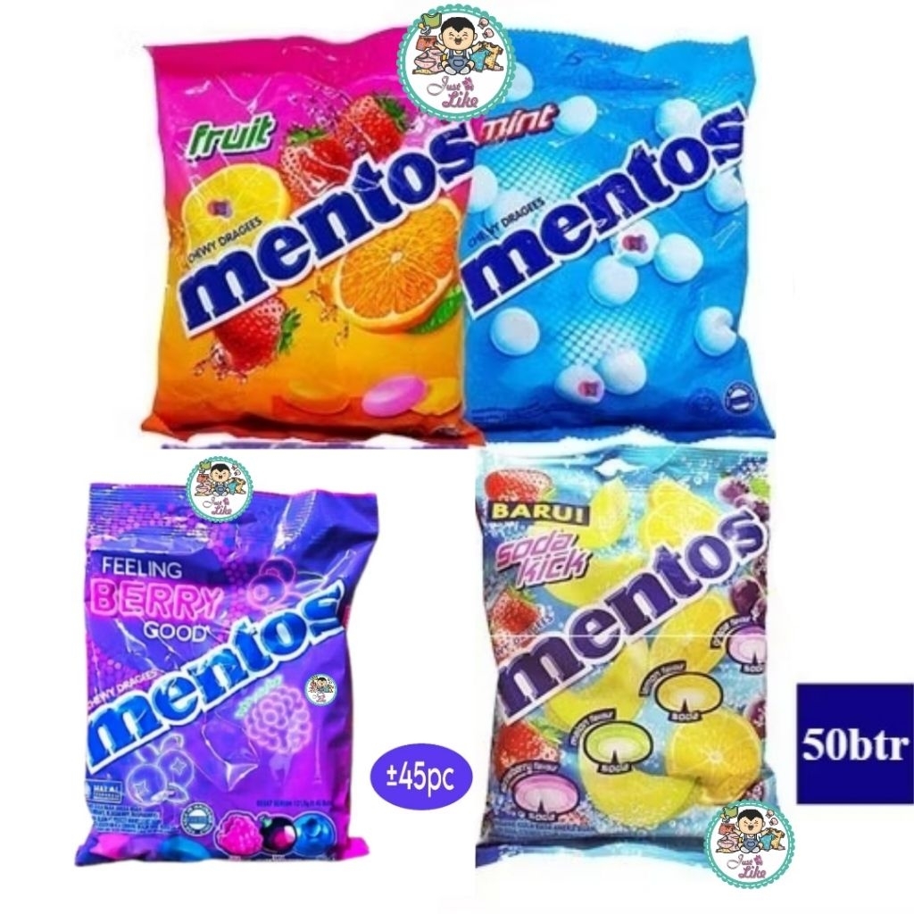 

Mentos Candy Chewy Bag 135gr isi 50pcs (PACK)