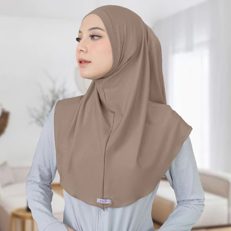 Jilbab Instan Kerudung Hijab Bergo Sport Non Ped