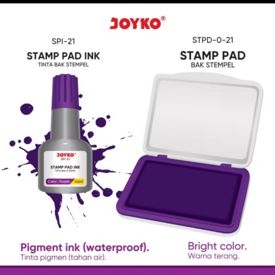 

Joyko Stamp Pad Ink Tinta Bak Stempel Refill Tinta Stempel