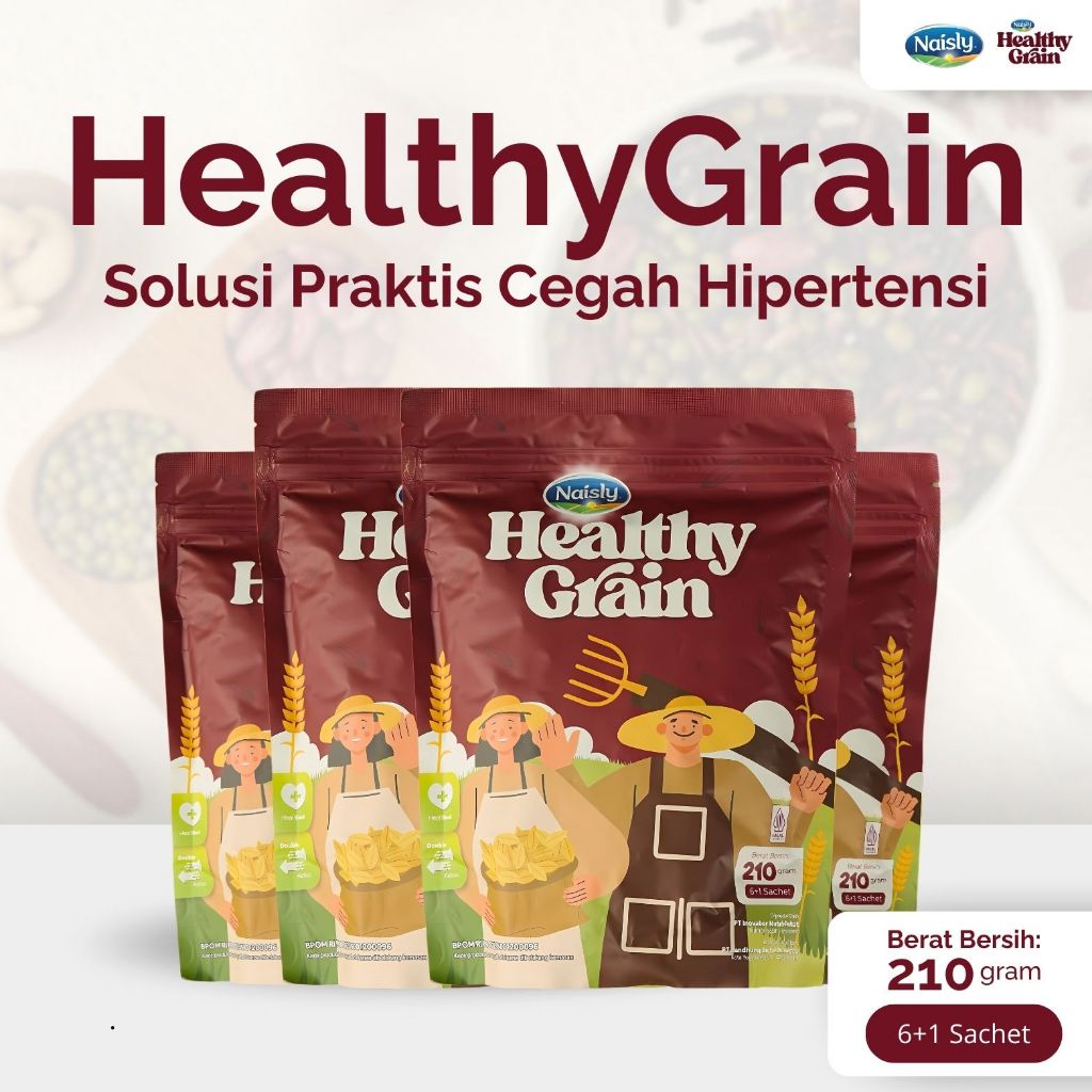 

Minuman Multigrain HealthyGrain Membantu Menurunkan Tekanan Darah Tinggi 4 Pouch Lebih Hemat
