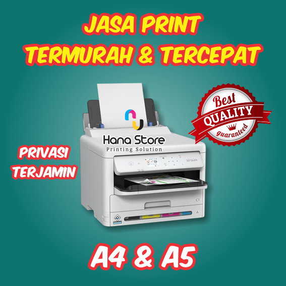 

Print / Cetak HVS 80 GSM A4/A5 Warna / Hitam Putih